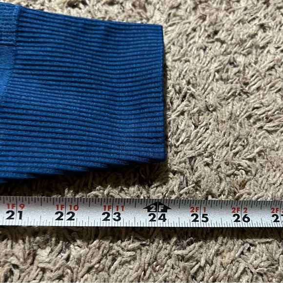 Lululemon Ebb To Street Seamless Compression Tights Blue Sz 4 Heathered Poseidon - Picture 7 of 7